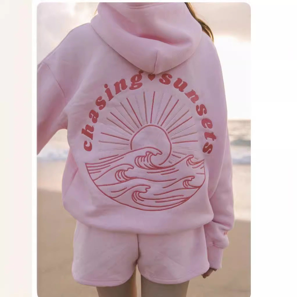 Sunset Wave Pastel Hoodie