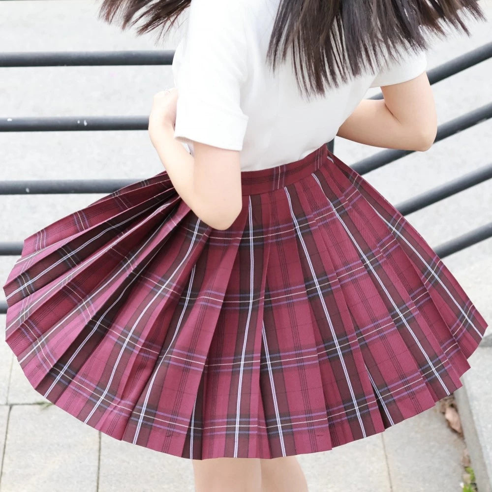 JK Waist Shirt & Pleated Skirt Set