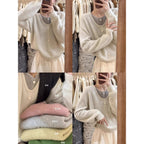 Japanese Sweet Faux Two-Piece Cardigan - kawaii-inspired outfit in pastel colors - 84096468