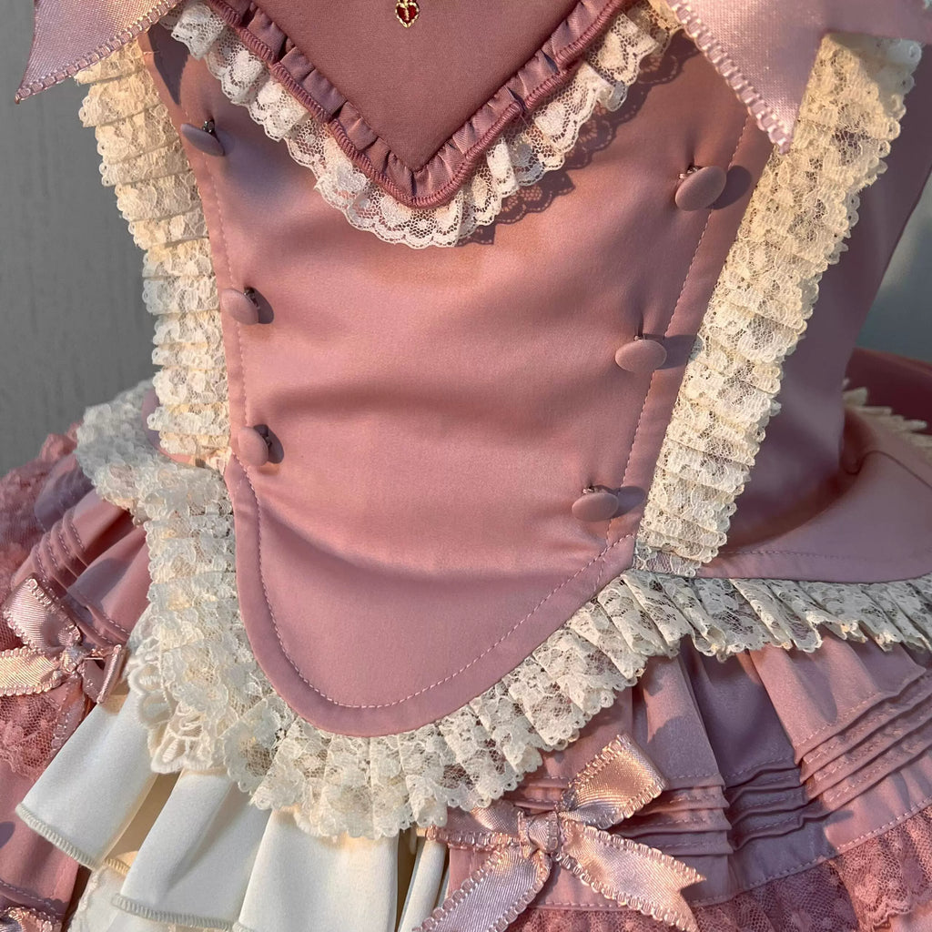 Pink Ribbon Lolita Corset Set