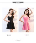 Sweetheart Flare Mini Dress - kawaii-inspired outfit in pastel colors - 1477367