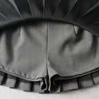 High Waist Pleated Mini Skirt