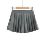 High Waist Pleated Mini Skirt