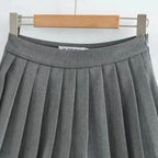 High Waist Pleated Mini Skirt