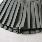 High Waist Pleated Mini Skirt