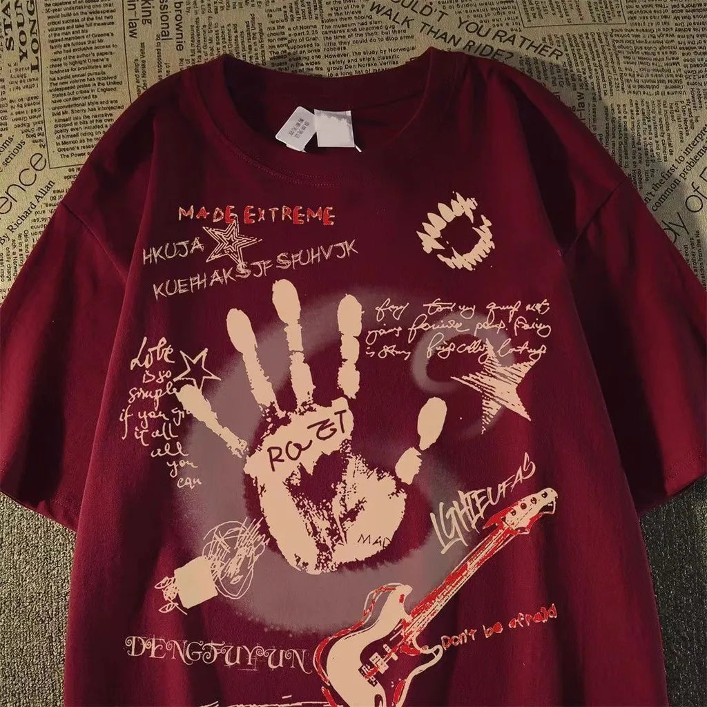 Cartoon Graphic Loose Fit T-Shirt