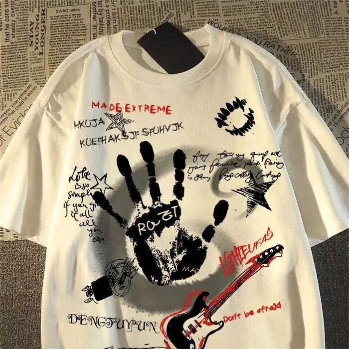 Cartoon Graphic Loose Fit T-Shirt