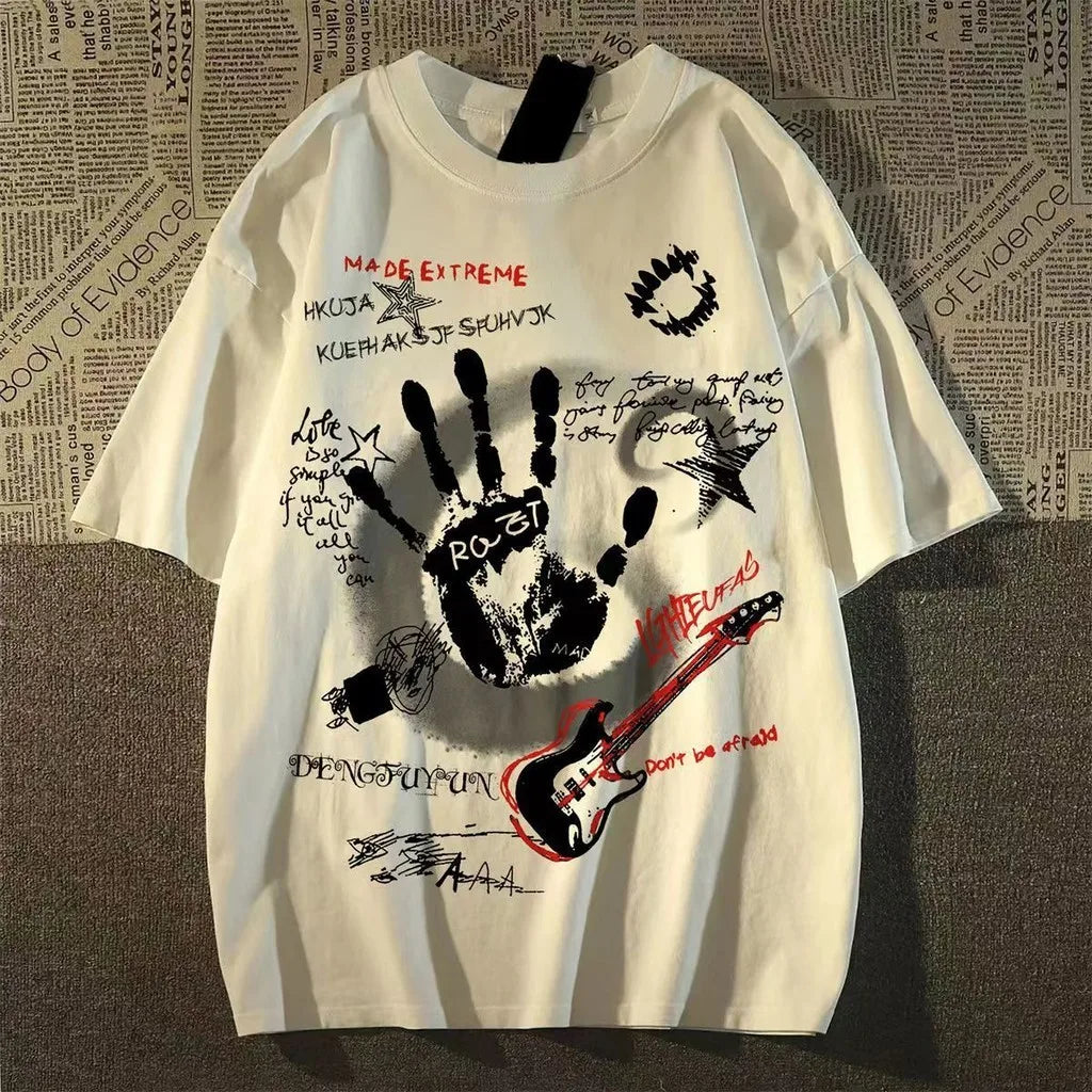 Cartoon Graphic Loose Fit T-Shirt