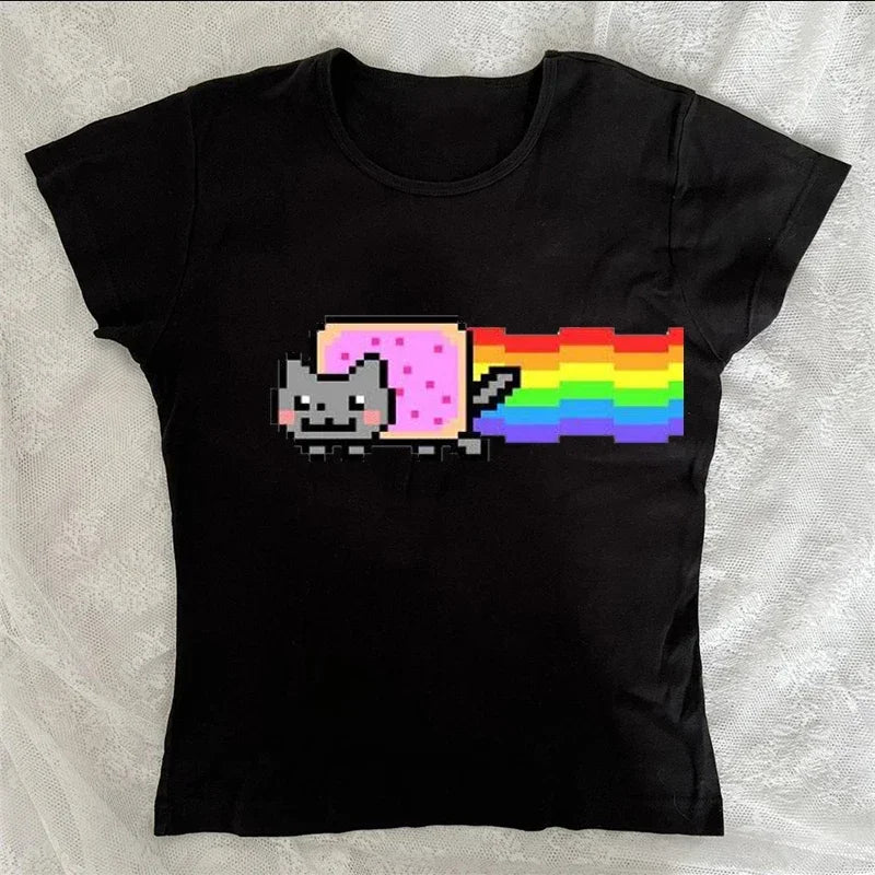 Letter Print Graphic T-Shirt