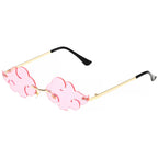 Anime Ninja Akatsuki Red Cloud Cosplay Sunglasses Personality Retro Fashion Trend Street Clothing Accessories Props