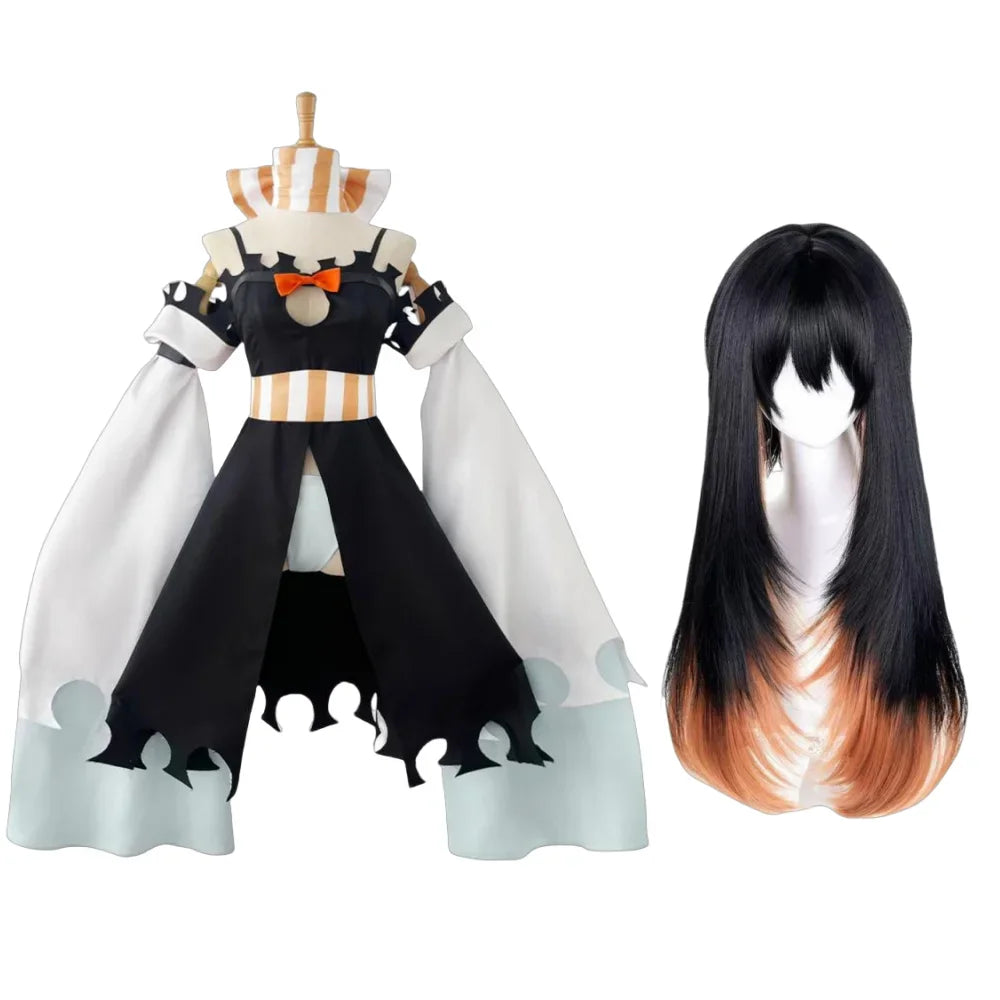 GACHIAKUTA Amo Cosplay Costume Full Set Anime Uniform Outfit Halloween Party Role Play Clothes - Costume Wig / XXXL