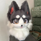 In Stock Fursuits head cheap animal head costume cat furry head kemono cute dog head costume role-playing costume