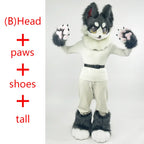 In Stock Fursuits head cheap animal head costume cat furry head kemono cute dog head costume role-playing costume - Set