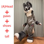 In Stock Fursuits head cheap animal head costume cat furry head kemono cute dog head costume role-playing costume - Set