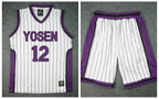 Kuroko no Basuke Anime Cosplay Yosen Basket School Uniform Murasakibara Atsushi Jersey Set 9 12 Sportswear Tshirt