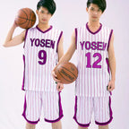 Kuroko no Basuke Anime Cosplay Yosen Basket School Uniform Murasakibara Atsushi Jersey Set 9 12 Sportswear Tshirt