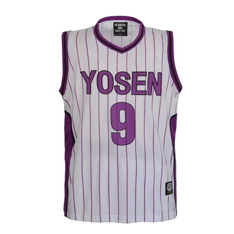 Kuroko no Basuke Anime Cosplay Yosen Basket School Uniform Murasakibara Atsushi Jersey Set 9 12 Sportswear Tshirt