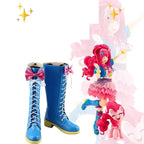 Anime Little Pony Cosplay Pinkie Pie Boots Halloween Carnival Custom Made Little Pony Ppinkie Pie Blue Shoes
