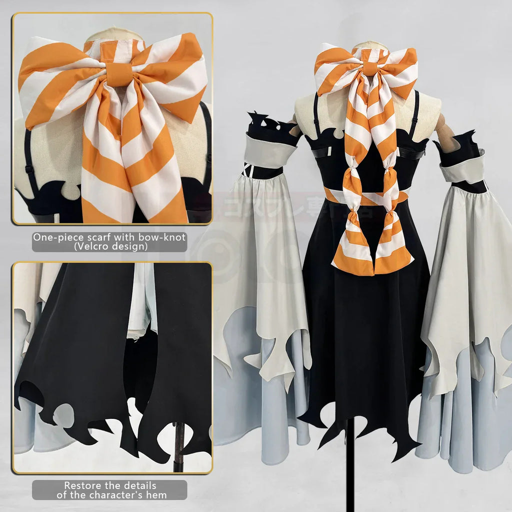 HOLOUN Gachiakuta Anime Amo Cosplay Costume Boot Covers Dress Scarf Shorts Sleeves Convention Halloween Christmas Gift