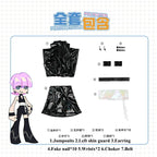 Panty Stocking Polyester Cosplay Costume Polyurethane Cosplay Costume Anime Black White Jumpsuits For Hallowmas Party
