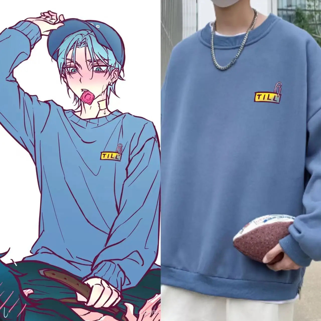 Anime Alien Stage TILL Cosplay Coat Adult Unisex Hoodless Pullover Printing Sweatshirts Jacket Causal Top - Thin / XXXL