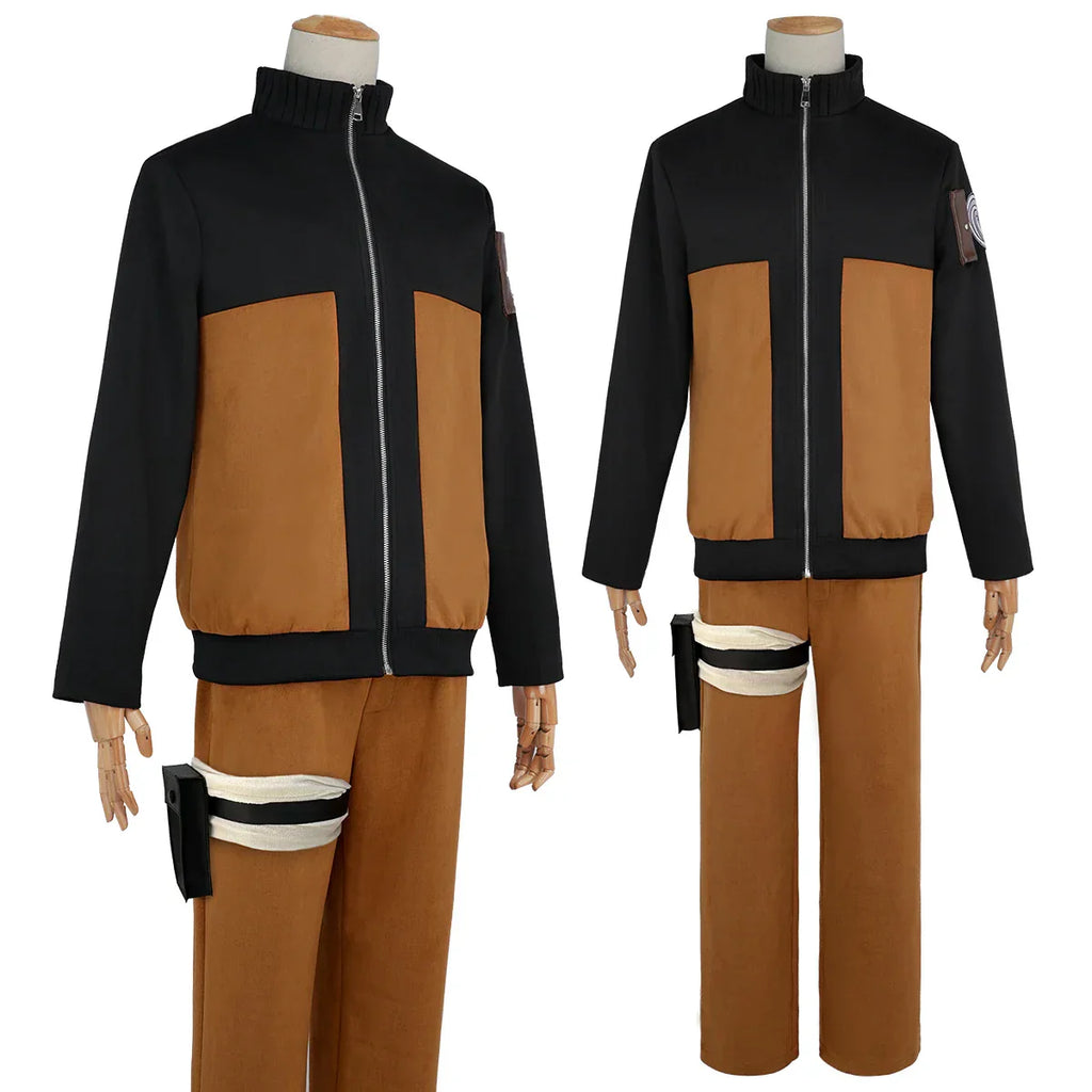 HOLOUN Anime Uzumaki Cosplay Costume Adult Version Top Pants Headdress Christmas New Year Gift Cos Convention - Costume