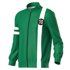 Anime Ben10 Alien Force Ben Tennyson Cosplay Unisex Sweatshirt Jacket Hoodies Zipper Coat Casual Uniforms Halloween
