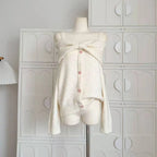 Preppy Style Sweet Knitted Sweater 2000s Aesthetic Gyaru Chic Korean Y2k Jumper Sweater Long Sleeve Coquette Knitwears