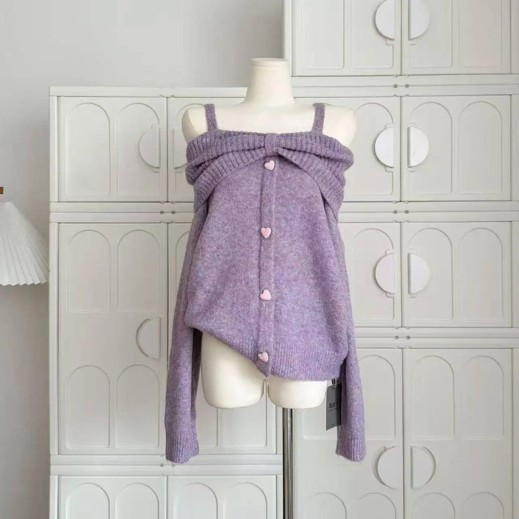 Preppy Style Sweet Knitted Sweater 2000s Aesthetic Gyaru Chic Korean Y2k Jumper Sweater Long Sleeve Coquette Knitwears