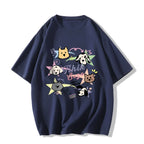Creamy Cartoon Dog Graphic Tee - kawaii-inspired outfit in pastel colors - 53288207