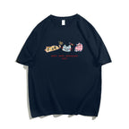 Dopamine Cartoon Cotton Summer T-Shirt - kawaii-inspired outfit in pastel colors - 16311775