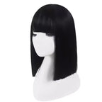 Anime Celestia Ludenberg Cosplay Yasuhiro Taeko Wig Artificial Black Hair Spiral Double Ponytail Role Play Props