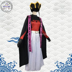 Popular Anime Demon Doma Douma Cosplay Costume Twelve Kizuki Upper Rank Two Role Play Wig Fan Sets Outfit for Men Women