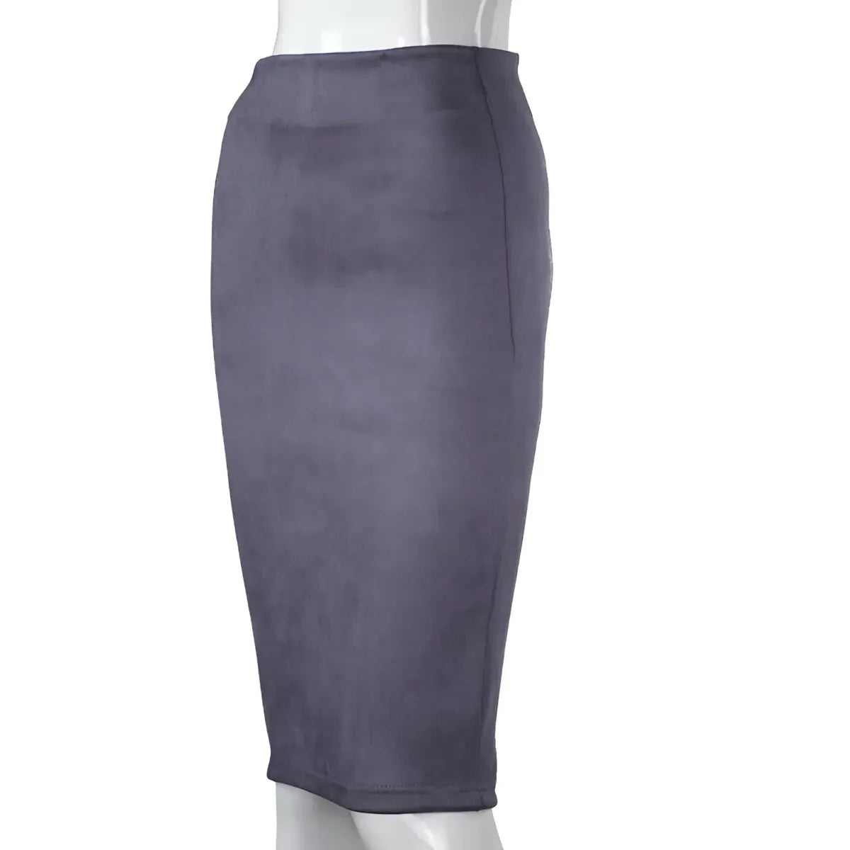High Waist Eco-Suede Pencil Skirt