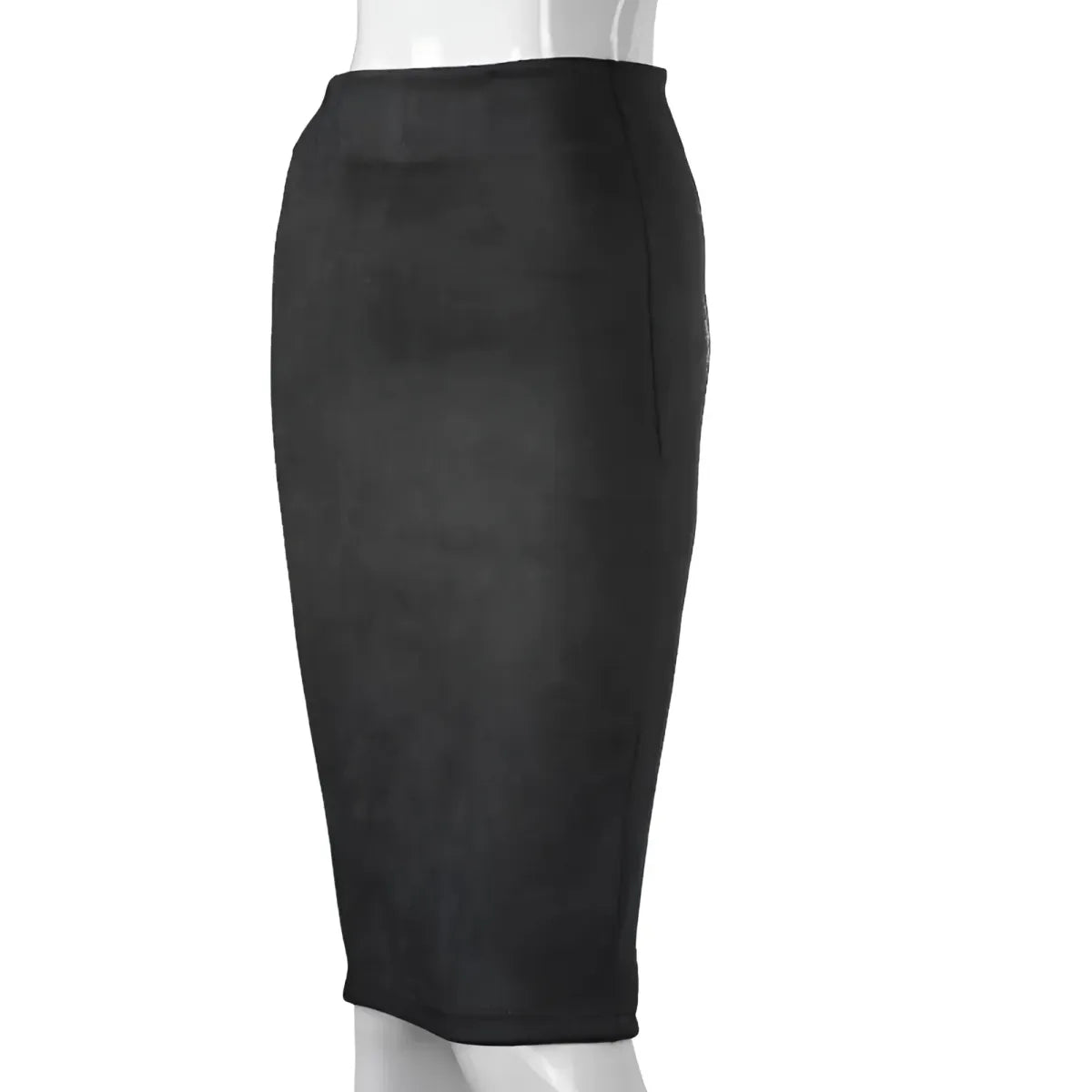 High Waist Eco-Suede Pencil Skirt