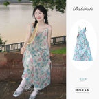 Pastel Tulip Chiffon Maxi Sundress - kawaii-inspired outfit in pastel colors - 36953237