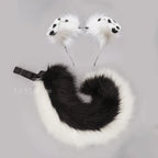 12 Styles 2Pcs/set Furry Anime Dog Ear Headband Tail Cartoon Comic-Con Cosplay Costume Accessories Plush Animal Ears