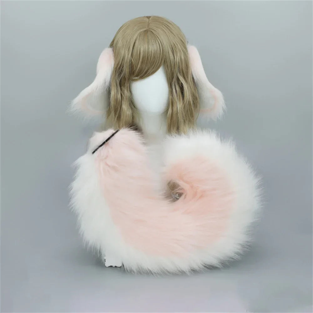 12 Styles 2Pcs/set Furry Anime Dog Ear Headband Tail Cartoon Comic-Con Cosplay Costume Accessories Plush Animal Ears