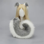 12 Styles 2Pcs/set Furry Anime Dog Ear Headband Tail Cartoon Comic-Con Cosplay Costume Accessories Plush Animal Ears