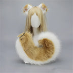 12 Styles 2Pcs/set Furry Anime Dog Ear Headband Tail Cartoon Comic-Con Cosplay Costume Accessories Plush Animal Ears