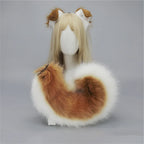12 Styles 2Pcs/set Furry Anime Dog Ear Headband Tail Cartoon Comic-Con Cosplay Costume Accessories Plush Animal Ears
