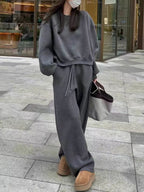 Stylish Fashion Sweatshirt Sports Set Women’s 2024 Autumn and Winter Slimming Loose Korean Style Student Casual