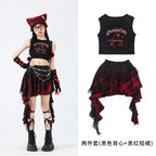 Hip Hop Sweet Girls Crop Top Street Dance Sweat Pants Jazz Girl Group Clothes Sets Kids K-pop Costumes Children Teens