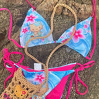 Japanese Hello Kittys Women Split Strap Bikini Summer Girls Seaside Fashion Swimsuit Sexy Triangle Swimwear Kawaii