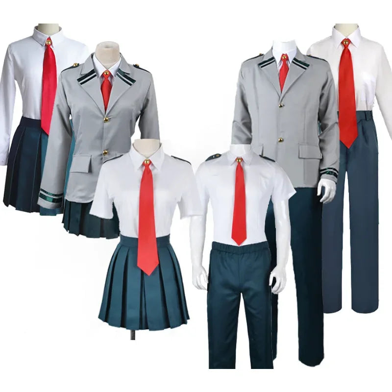 My Hero Academia Anime Midoriya Izuku Cosplay Costume Todoroki Shoto School Uniform Set Wig Suit Unisex Halloween Role