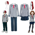 My Hero Academia Anime Midoriya Izuku Cosplay Costume Todoroki Shoto School Uniform Set Wig Suit Unisex Halloween Role