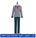 My Hero Academia Anime Midoriya Izuku Cosplay Costume Todoroki Shoto School Uniform Set Wig Suit Unisex Halloween Role