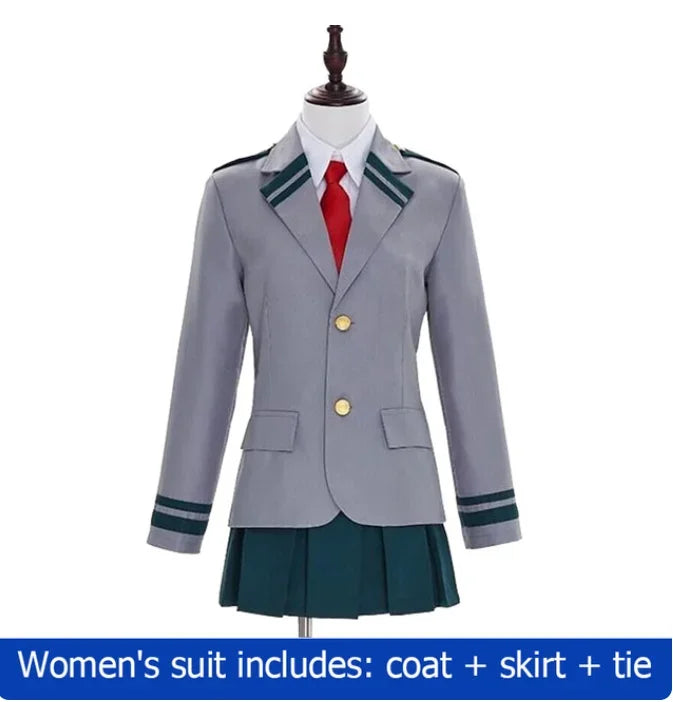 My Hero Academia Anime Midoriya Izuku Cosplay Costume Todoroki Shoto School Uniform Set Wig Suit Unisex Halloween Role