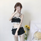 Bikini Sets Women Swimsuit Kawaii Japanese Style Girls Sweet Sexy Swimwear Chic Popular High Waist Summer Beach Slim