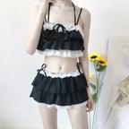 Bikini Sets Women Swimsuit Kawaii Japanese Style Girls Sweet Sexy Swimwear Chic Popular High Waist Summer Beach Slim